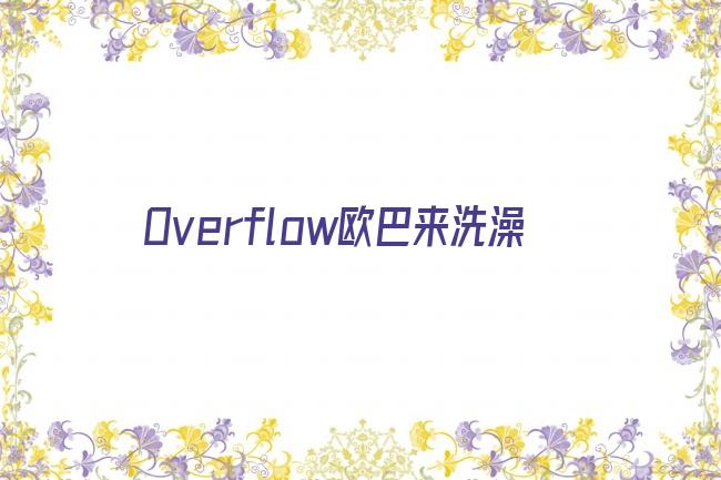 Overflow欧巴来洗澡剧照